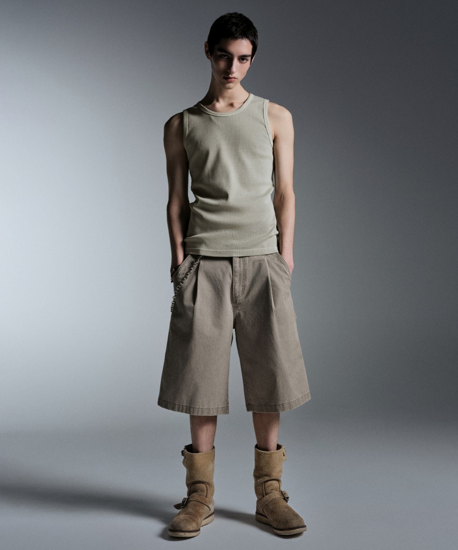 ★MUSINSA STANDARD★ Pigment Carpenter Bermuda Pants Beige M MUSINSA | MUSINSA STANDARD Pigment Carpenter Bermuda Pants