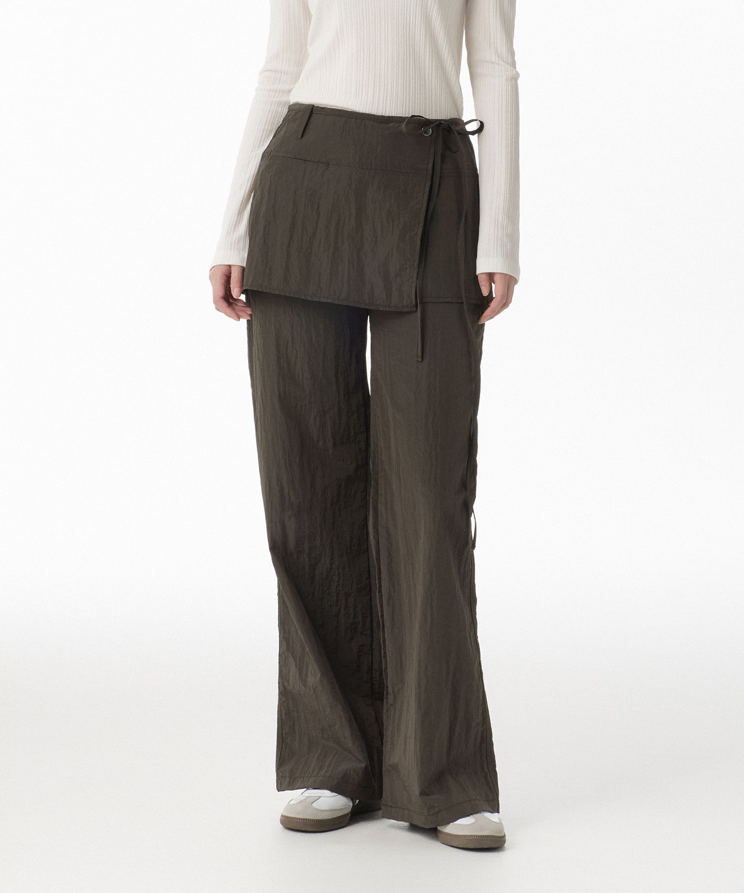 MUSINSA | MUSINSA STANDARD WOMAN Womens Nylon Wrap Skirt Pants