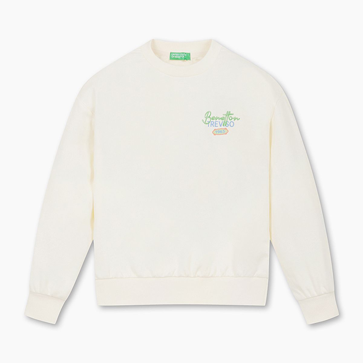 베네통키즈(BENETTONKIDS) 로고플레이 맨투맨_QAMT10511IV