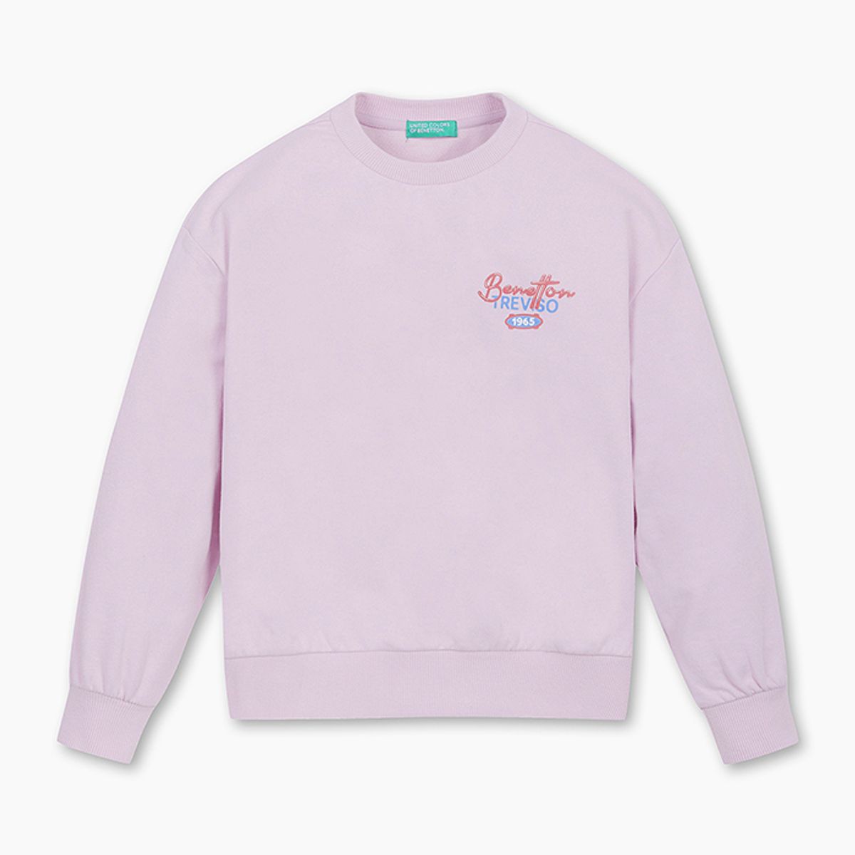 베네통키즈(BENETTONKIDS) 로고플레이 맨투맨_QAMT10511LV