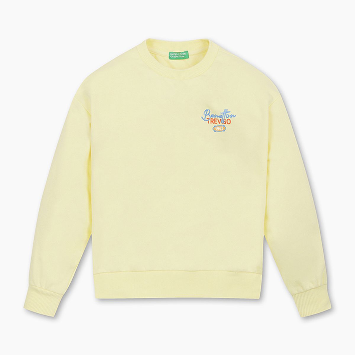 베네통키즈(BENETTONKIDS) 로고플레이 맨투맨_QAMT10511YE