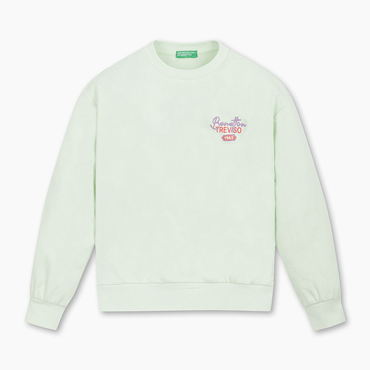 베네통키즈(BENETTONKIDS) 로고플레이 맨투맨_QAMT10511MT
