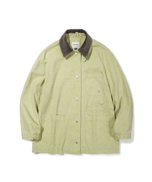 (우먼) 워시드 프렌치 자켓_옐로우