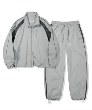 배색 테크 숏 자켓_라이트그린BES