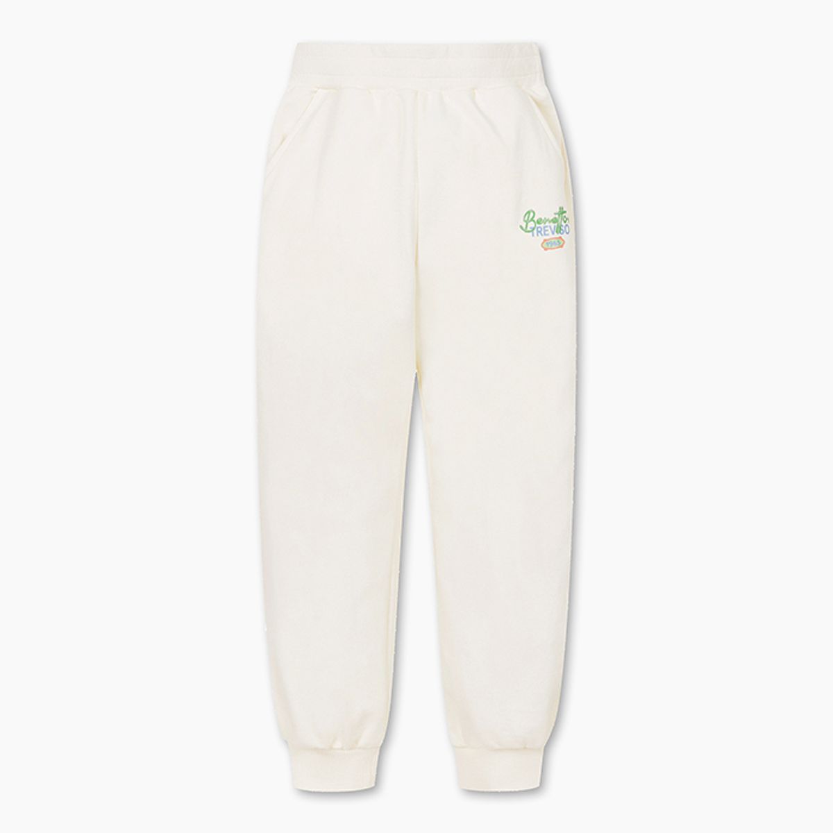 베네통키즈(BENETTONKIDS) 레터링 조거팬츠_QATP04511IV
