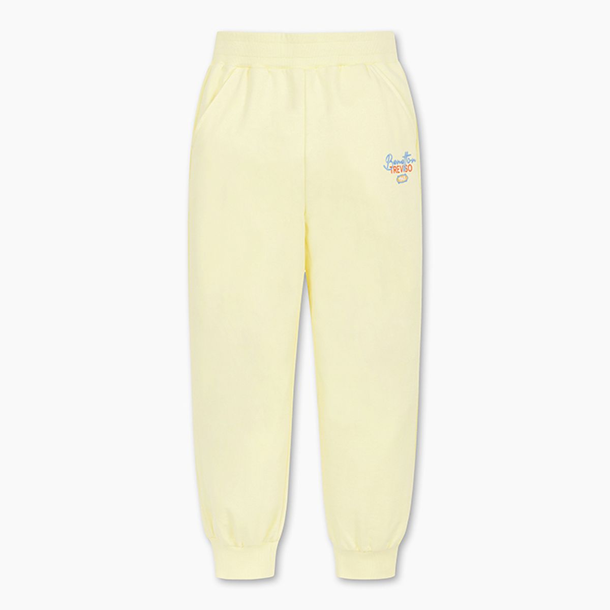 베네통키즈(BENETTONKIDS) 레터링 조거팬츠_QATP04511YE