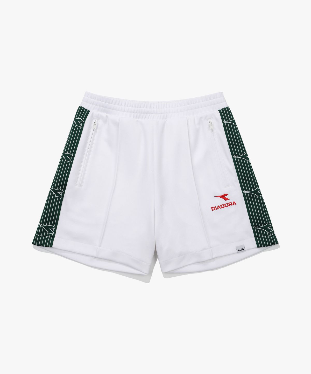 디아도라(diadora) 레거시 저지 트랙 쇼츠 우먼 OFF WHITE