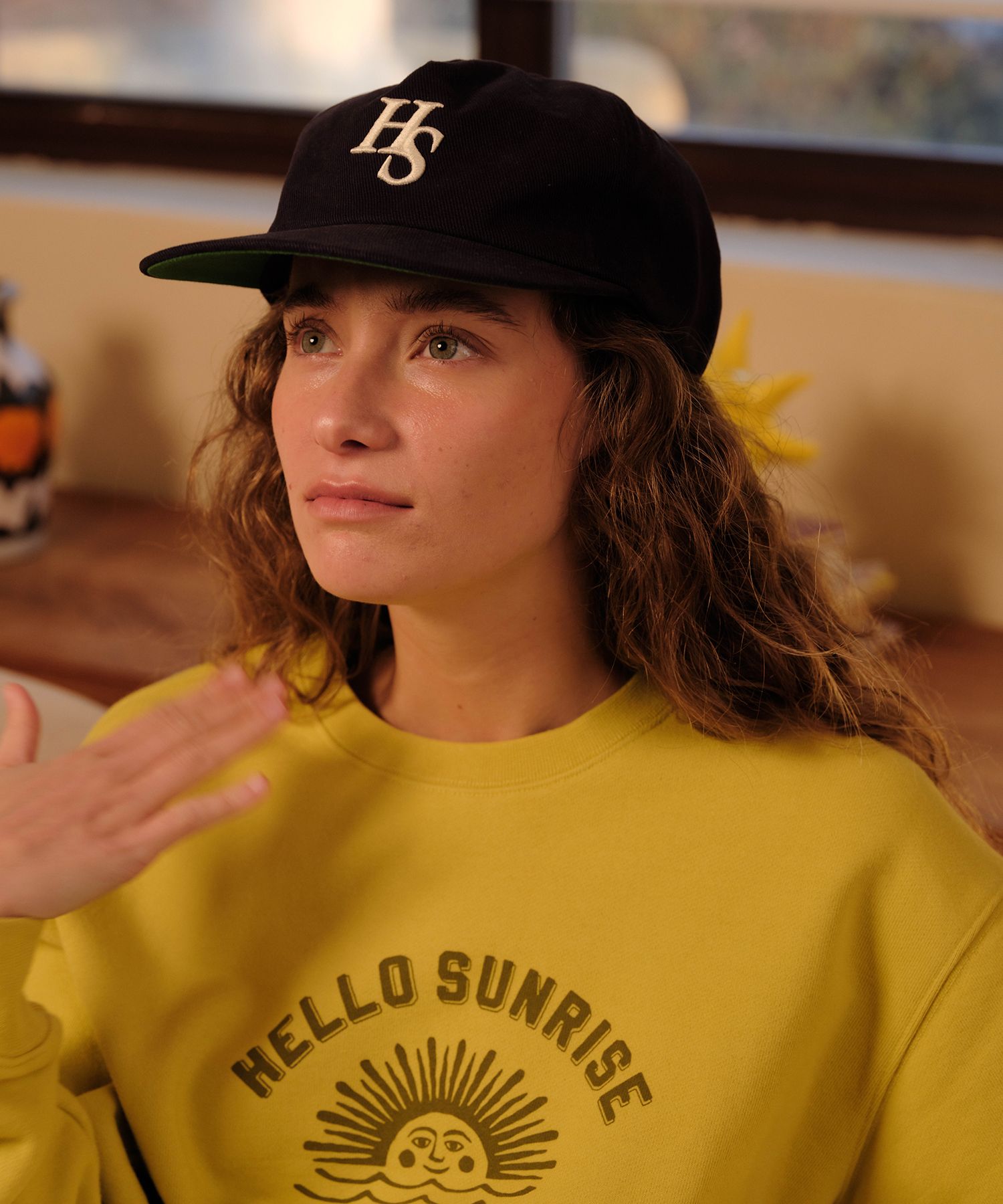 【HELLO SUNRISE】 Classic Typo Relaxed Fit 5panel Cap MUSINSA | HELLO SUNRISE HS Logo Relaxed Fit 5panel Cap_Navy