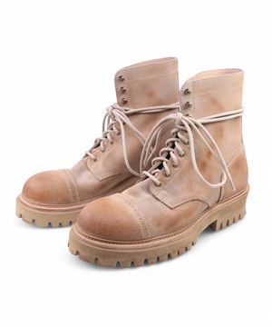 6.5cm 에어 코만도솔 스웨이드 부츠 샌드