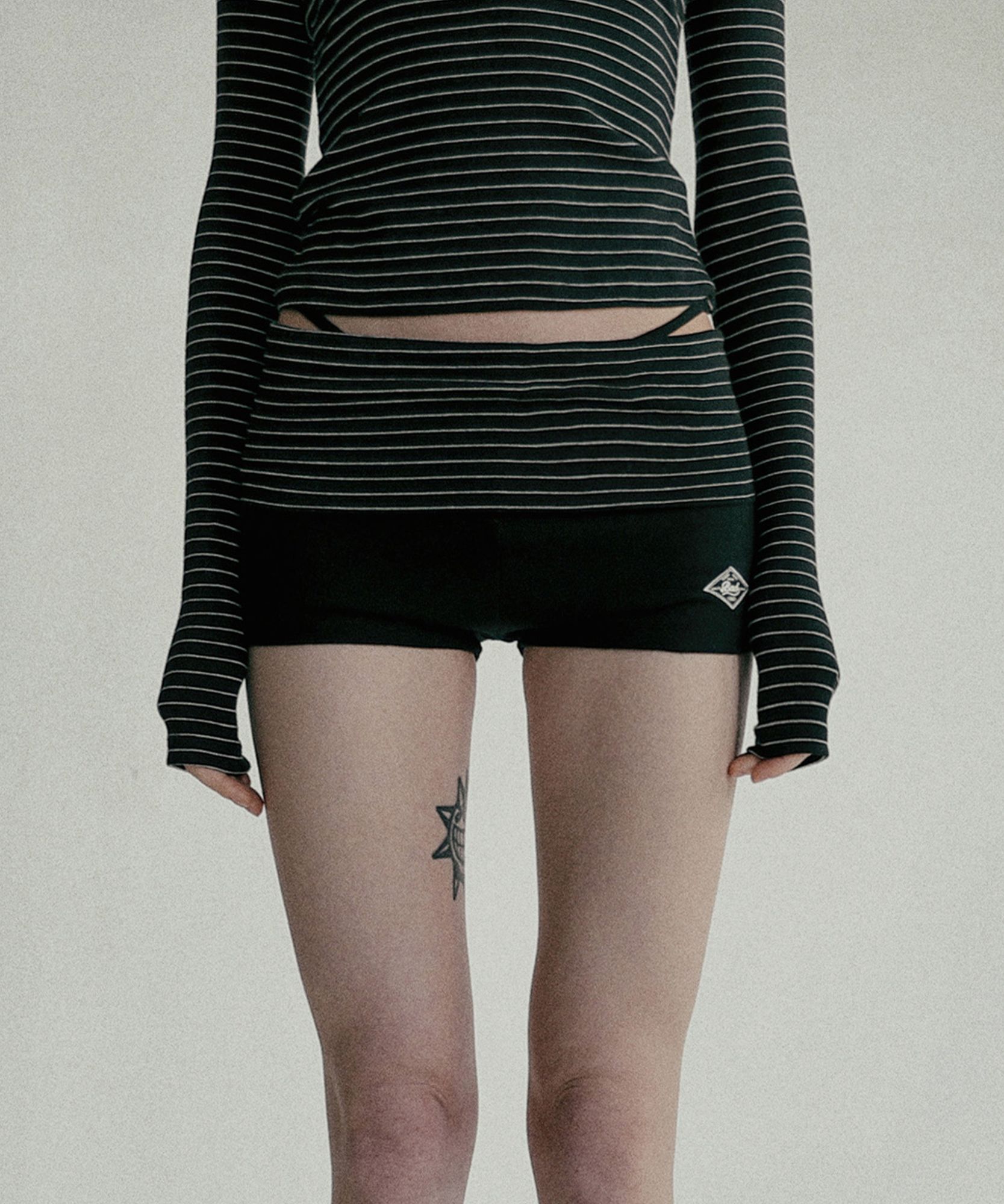 ★BADBLOOD★ Beyond Soft Fold Over Shorts Stripe Wine w-srt2 Badblood Shorts – BBGSHOPHK