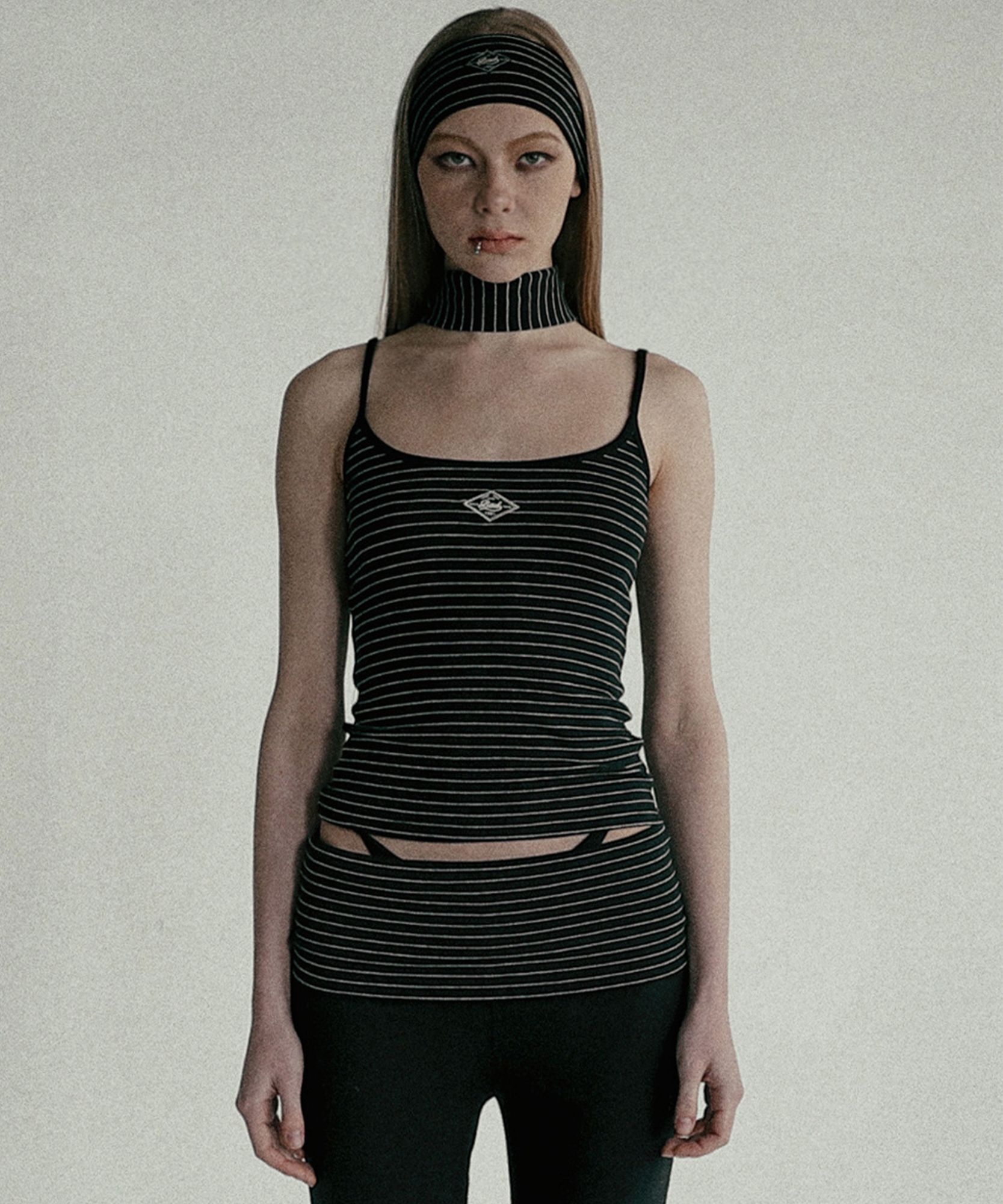 MUSINSA | BADBLOOD Beyond Soft String Tank - Stripe Black
