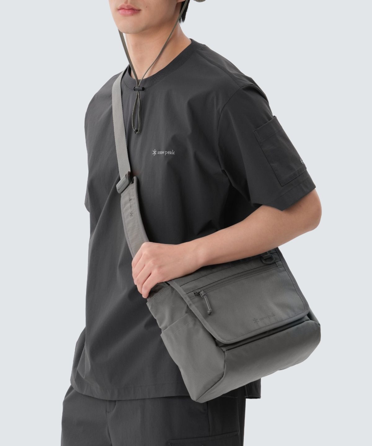 스노우피크 어패럴(SNOWPEAK APPAREL) 윈젤 크로스 메신저백 (S25SUFCB05) Dark Khaki
