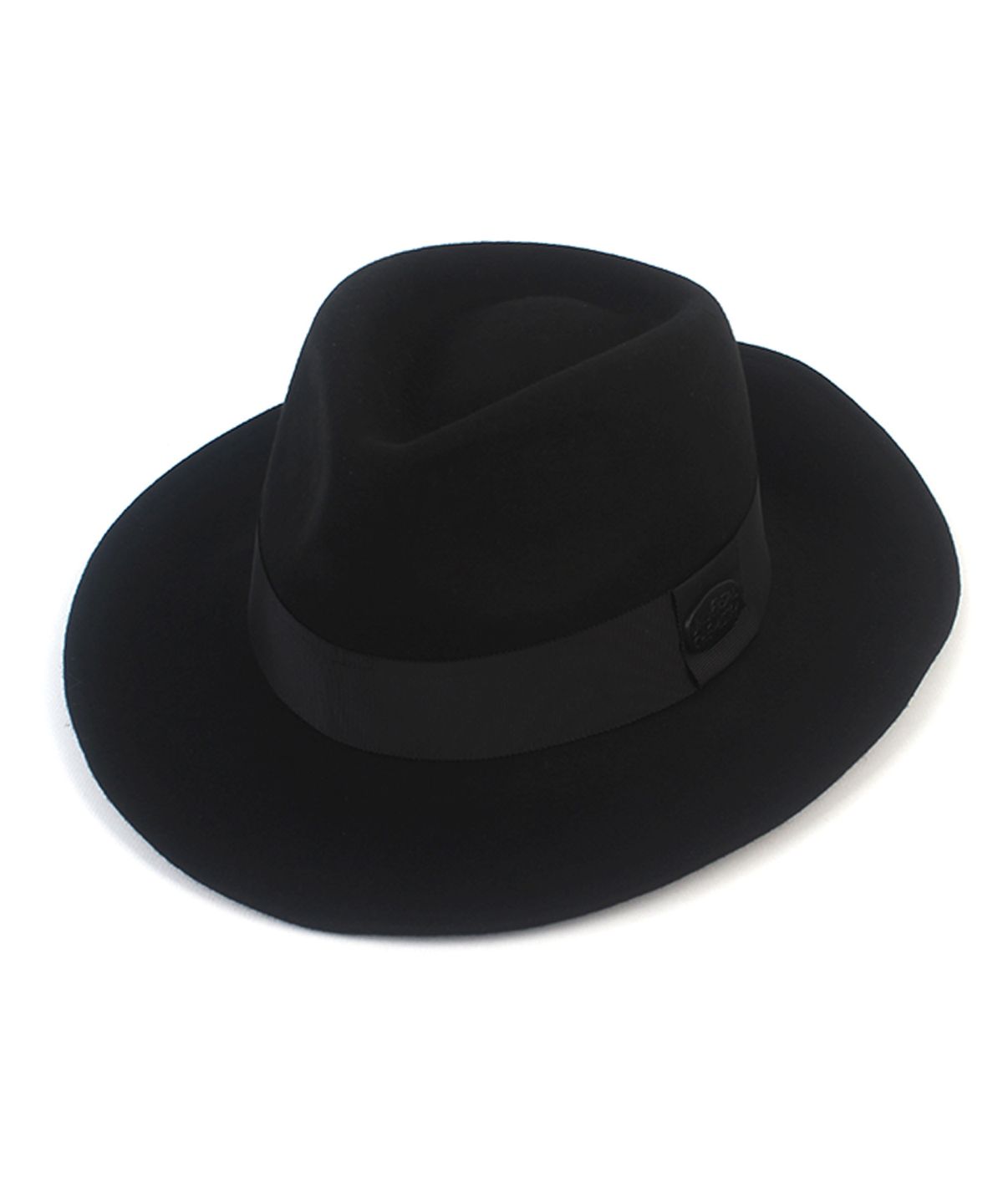 유니버셜 케미스트리(UNIVERSAL CHEMISTRY) V Wire Line Black Wool Fedora 울페도라