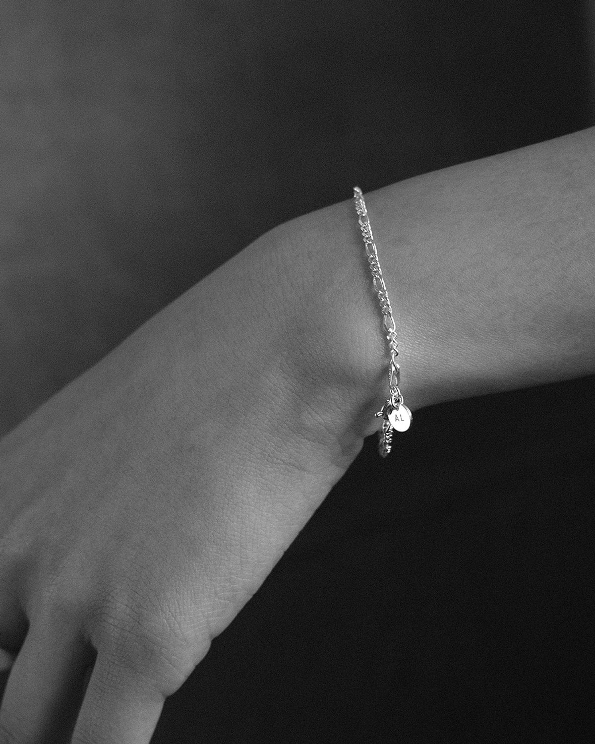 어나더레이어(ANOTHERLAYER) Figaro Chain Bracelet (silver925)(2color)