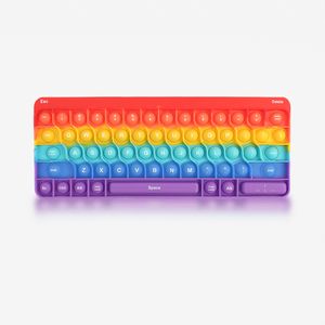 푸쉬팝 영문키보드- 레인보우