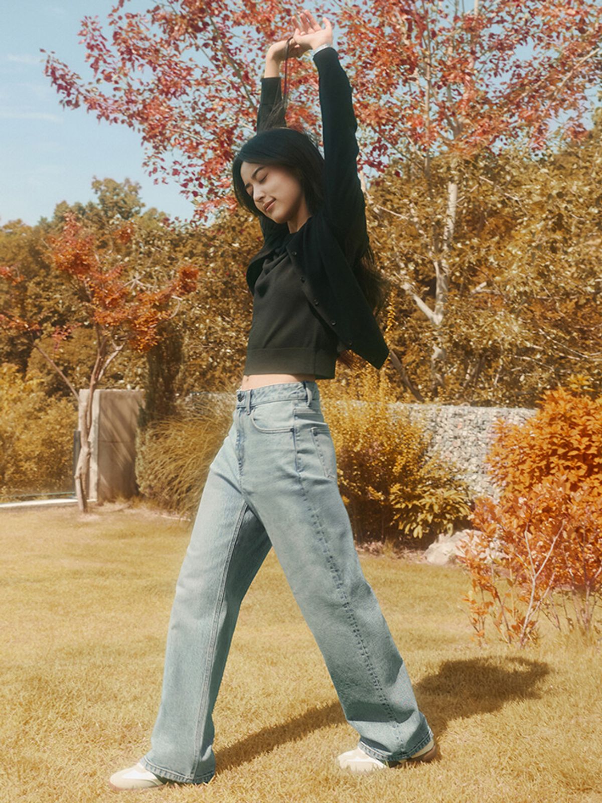 탑텐(TOPTEN) 여성) 세미 와이드 데님_MSF5DP2904