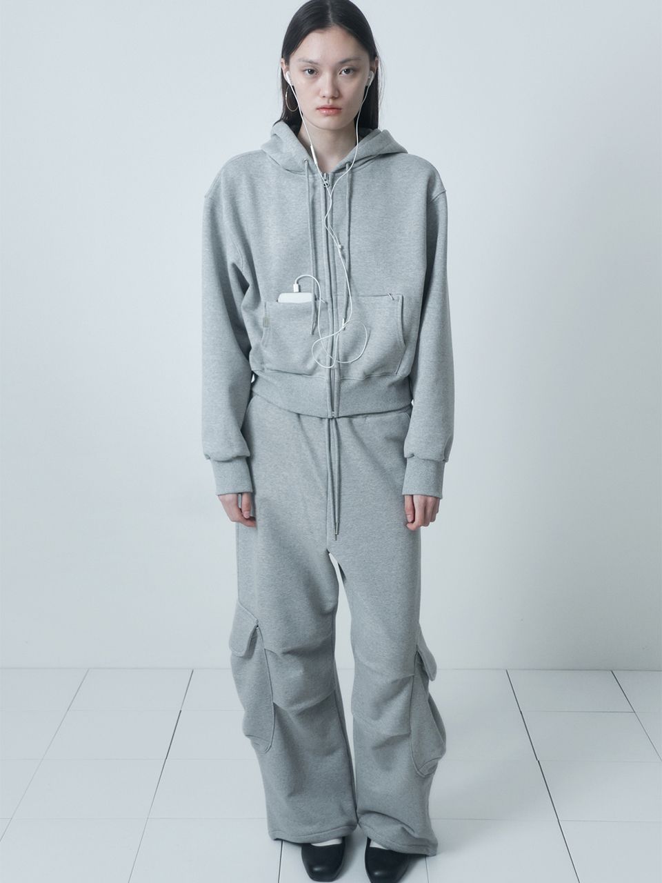 ★CERRIC★HARDTACK COTTON PANTS★1540_1539★Grey_Black★韓国 ☆CERRIC☆HARDTACK COTTON PANTS☆1540_1539☆Grey_Black☆韓国