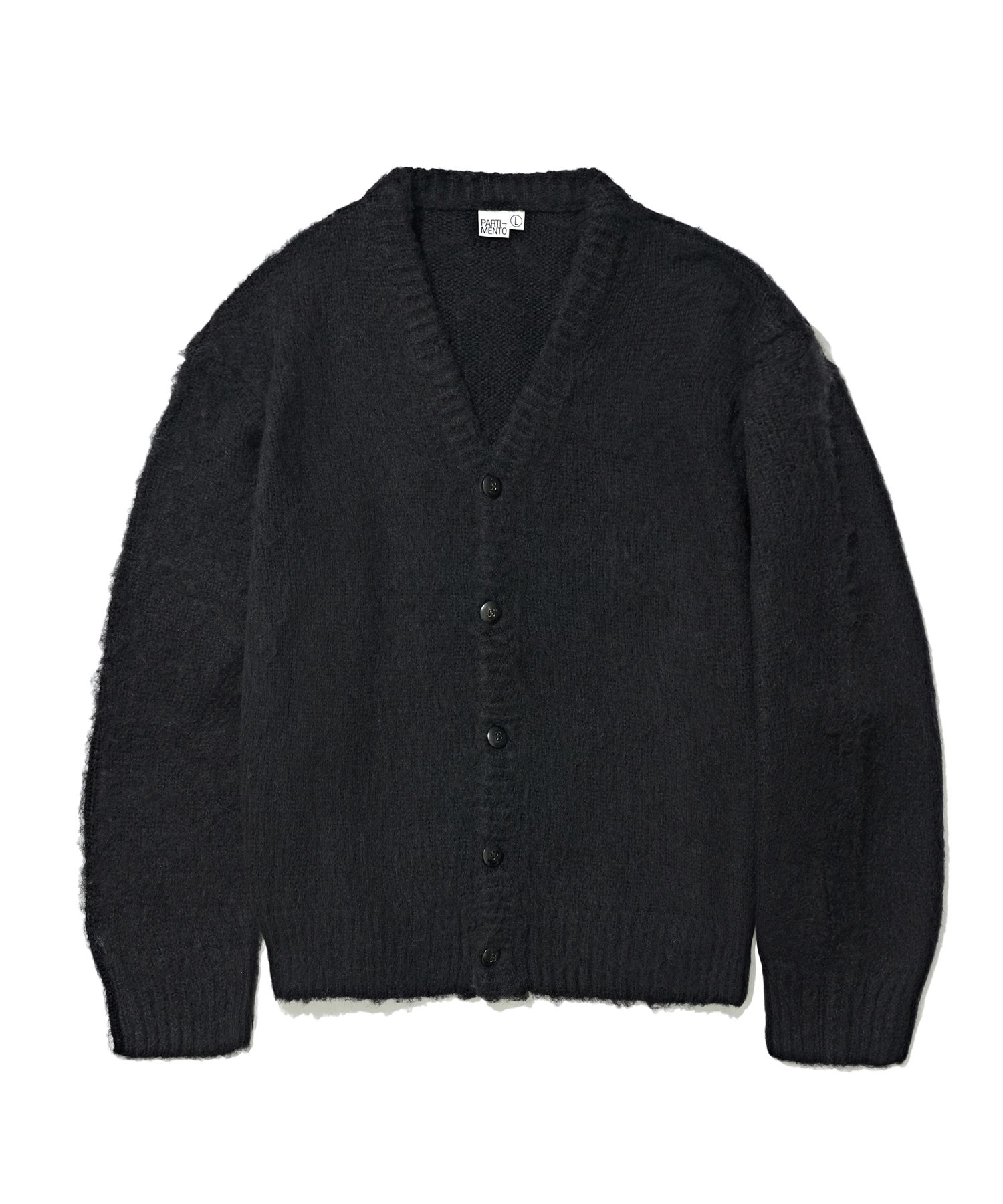 カーディガン PARTIMENTO Brushed Knit Cardigan 5MM367 MUSINSA | PARTIMENTO Brushed Knit Cardigan Black