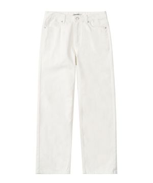 WIDE DENIM PANTS (CREAM)