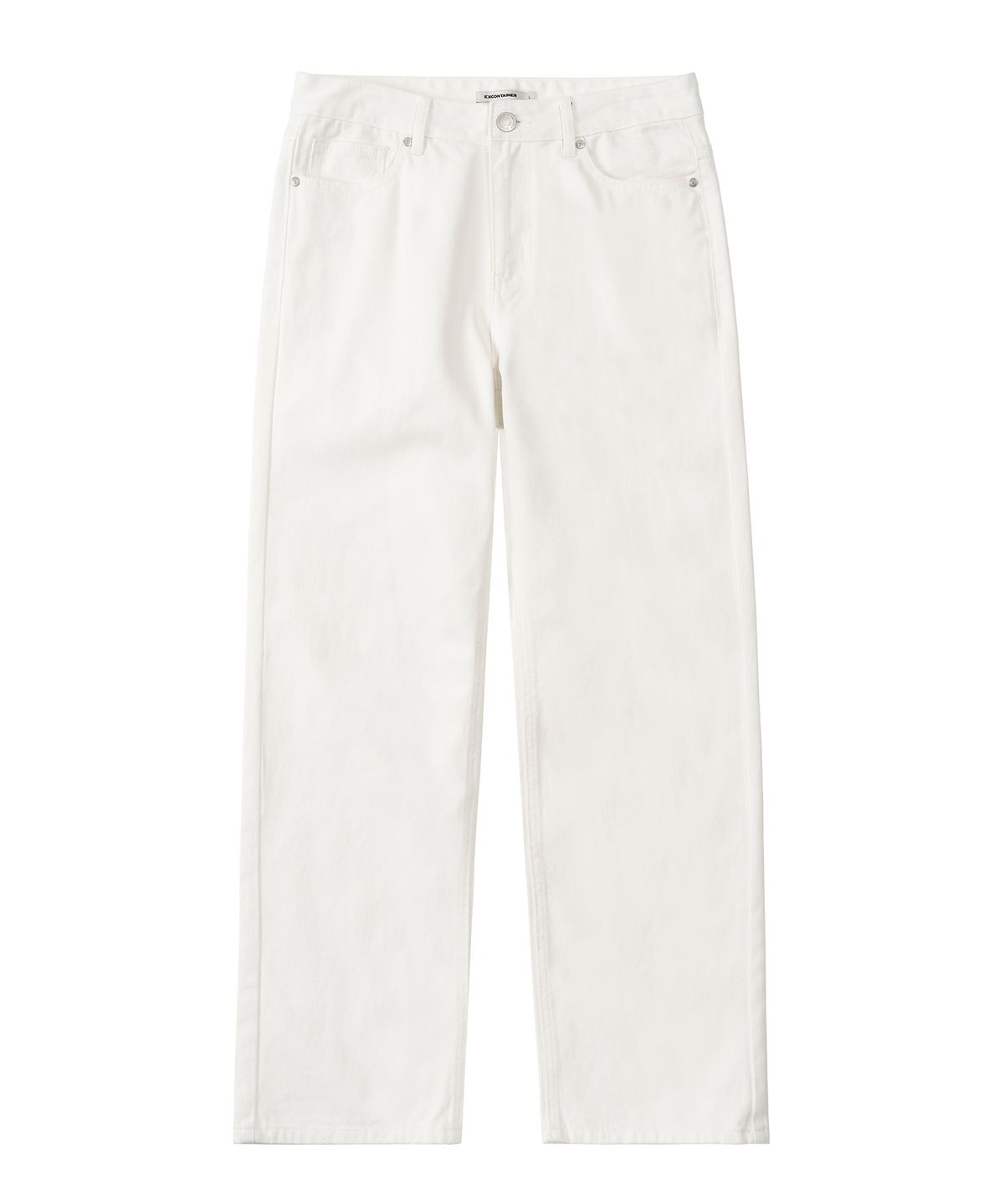 엑스컨테이너(EXCONTAINER) WIDE DENIM PANTS (CREAM)
