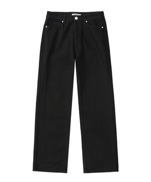 WIDE DENIM PANTS (BLACK)