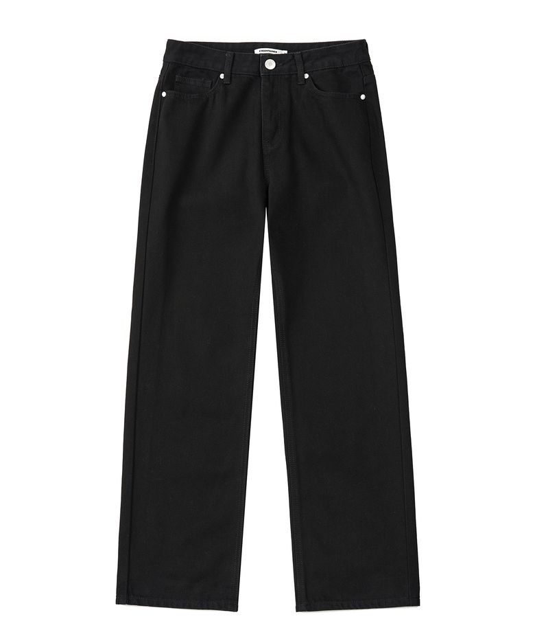 WIDE DENIM PANTS (BLACK)