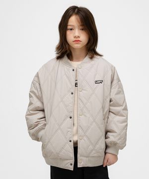 퀼팅 봄버 자켓 Beige