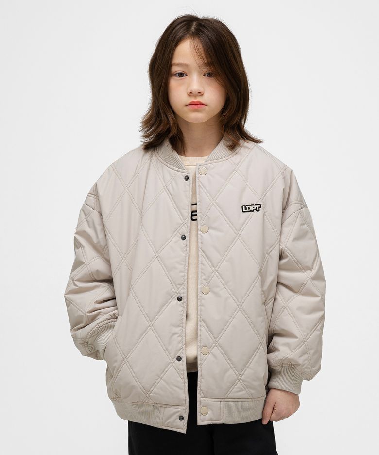 퀼팅 봄버 자켓 Beige