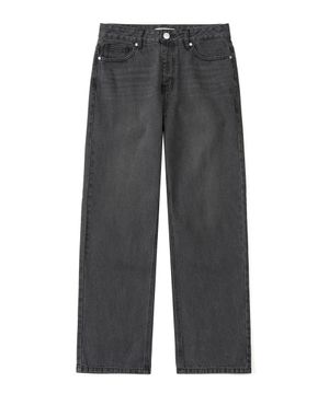 WIDE DENIM PANTS (DARK GREY)