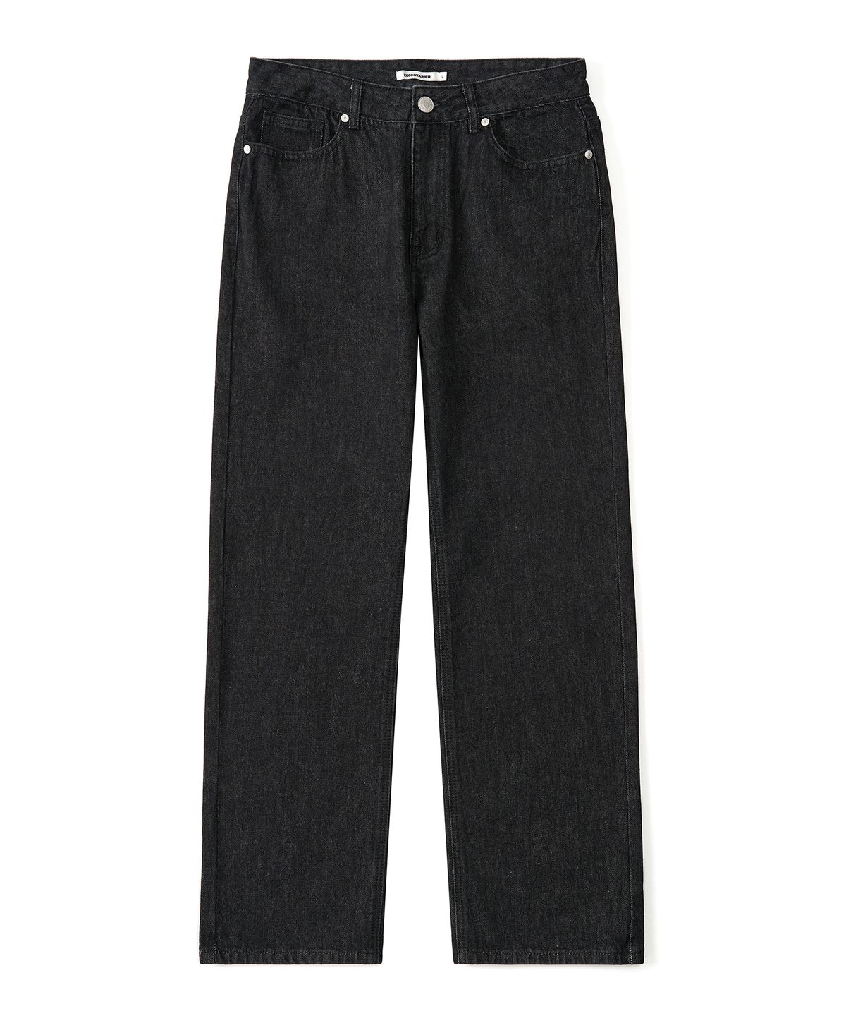 엑스컨테이너(EXCONTAINER) WIDE DENIM PANTS (RAW BLACK)