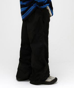 셔링 나일론 팬츠 Black