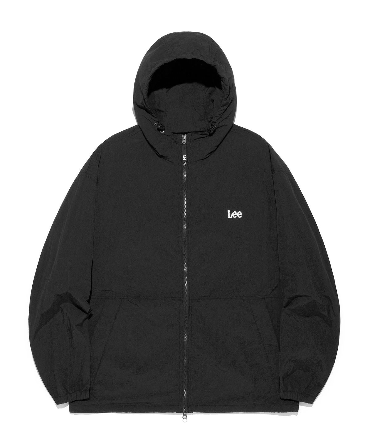 리(LEE) 나일론 후드 윈드브레이커 블랙