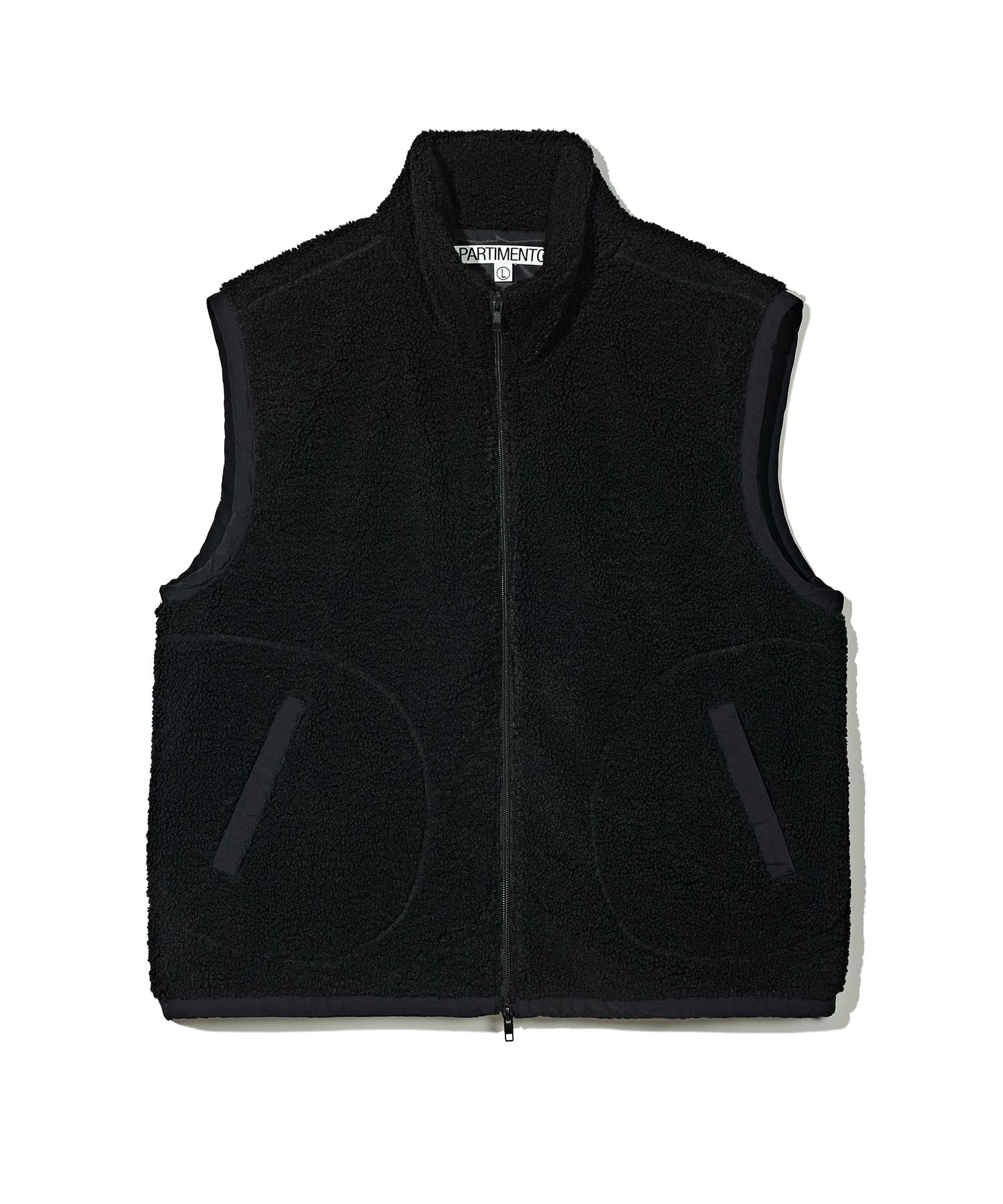 フリースジャケット PARTIMENTO Fleece Zip-Up Vest 5MM365 MUSINSA公式 | PARTIMENTO Fleece Zip-Up Vest Black