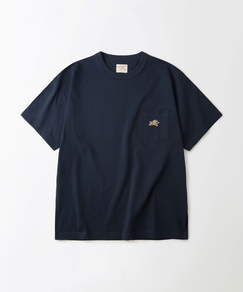 MIGHTY TIGER LOGO POCKET TEE_NAVY