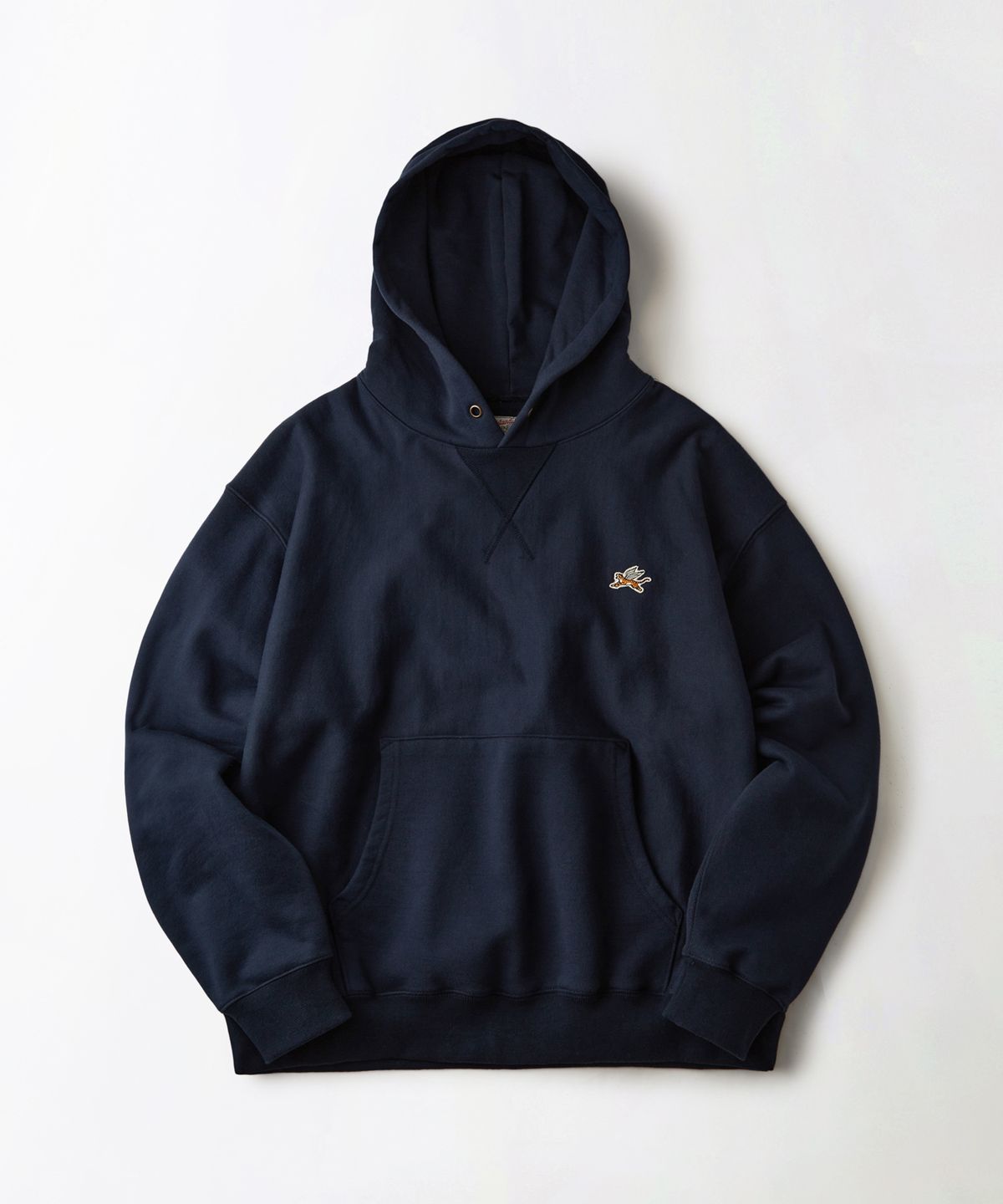 아웃스탠딩(OUTSTANDING) MIGHTY TIGER LOGO HOOD SWEAT_NAVY