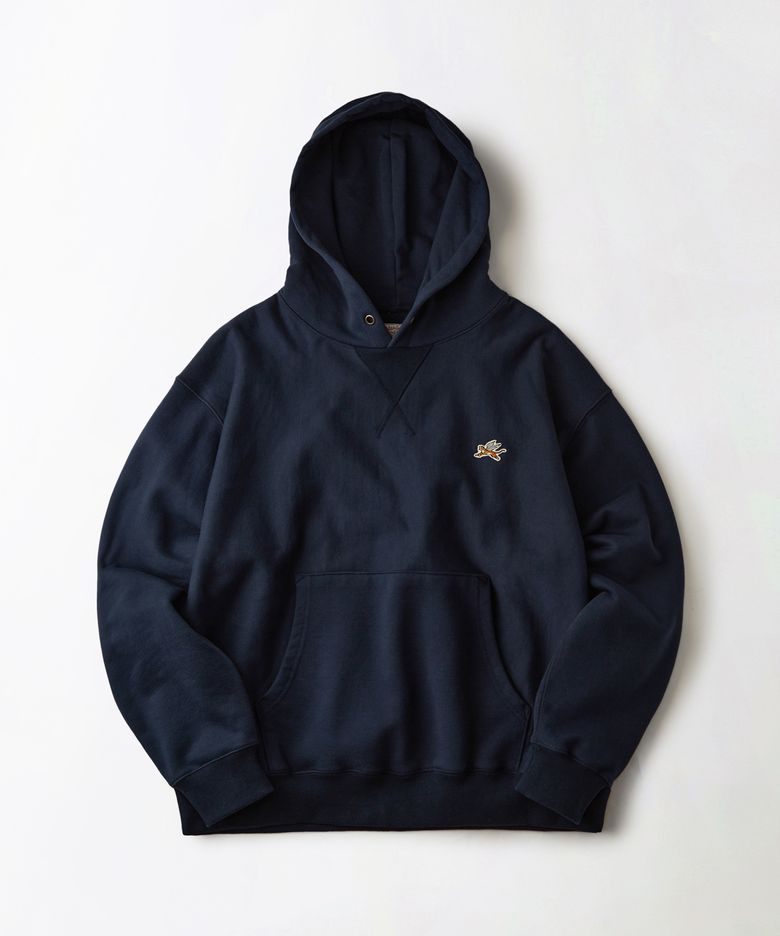 MIGHTY TIGER LOGO HOOD SWEAT_NAVY
