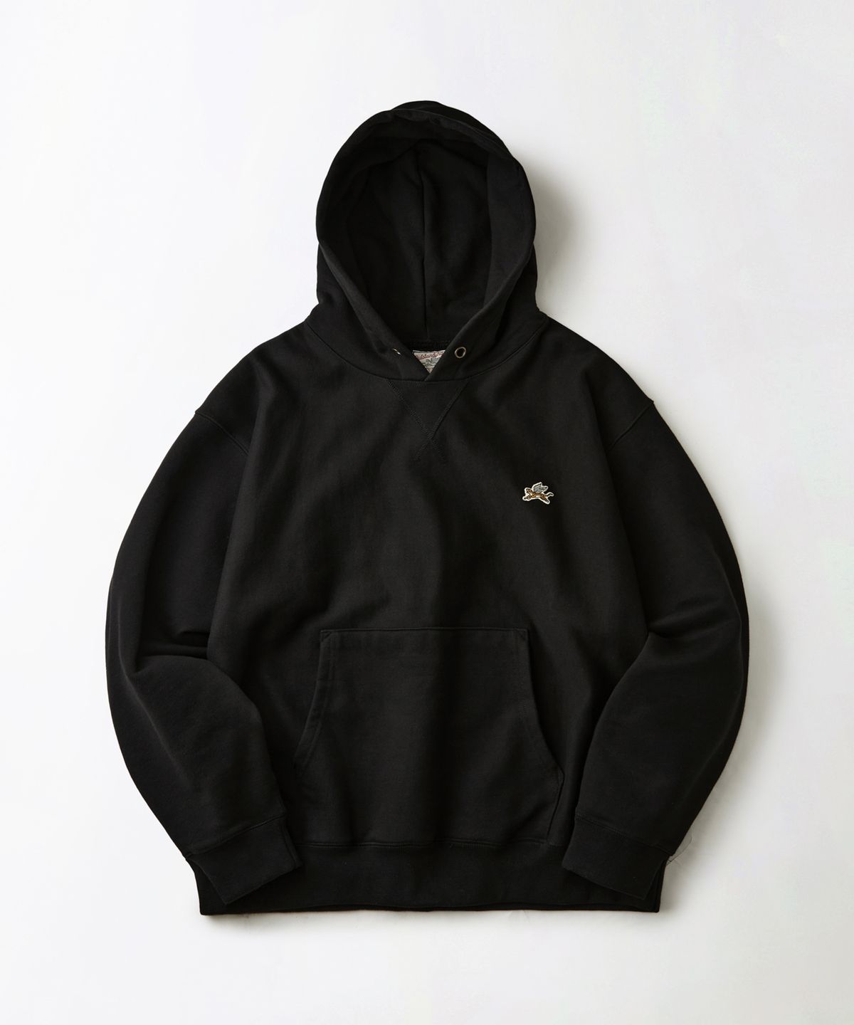 아웃스탠딩(OUTSTANDING) MIGHTY TIGER LOGO HOOD SWEAT_BLACK