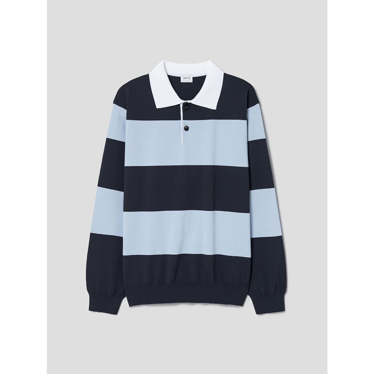 시프트지(SHIFT.G) Block Pattern Polo  Sky Blue