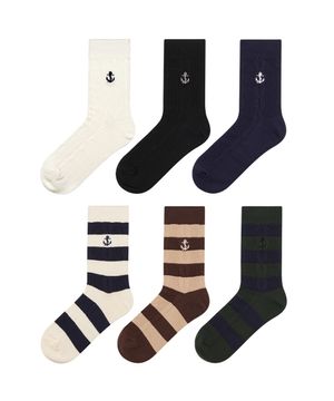 [3PACK] 남성 코지 트위스트 꽈배기 중목 양말_2colors