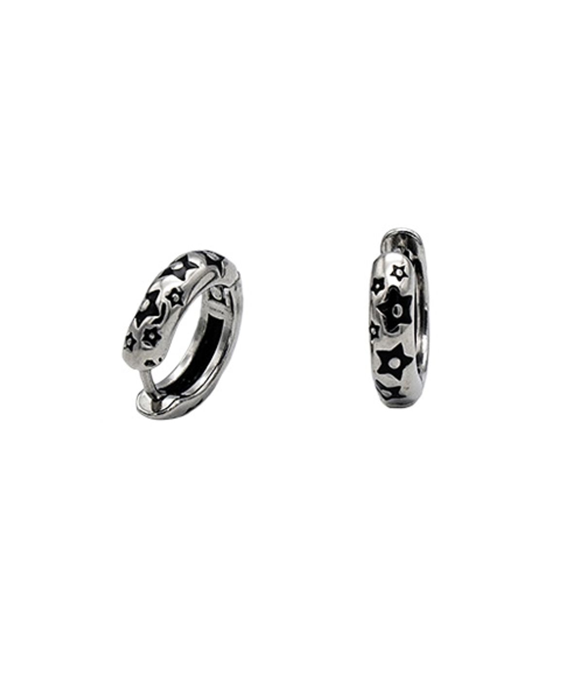 랜덤오프(RANDOMOFF) Black star onetouch Earring