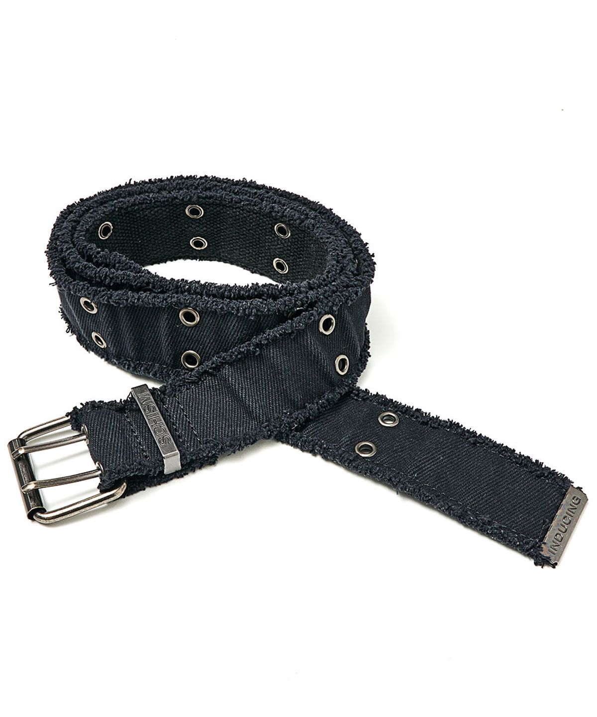 스키즘 인듀싱(SCHISM INDUCING) DOUBLE EYELET BELT CHARCOAL