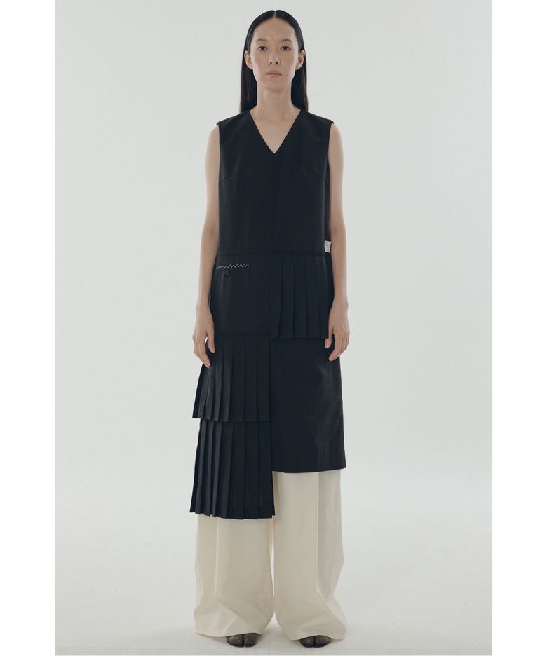 Raw Edged Two Tuck Pants_RQPAS25531IVX