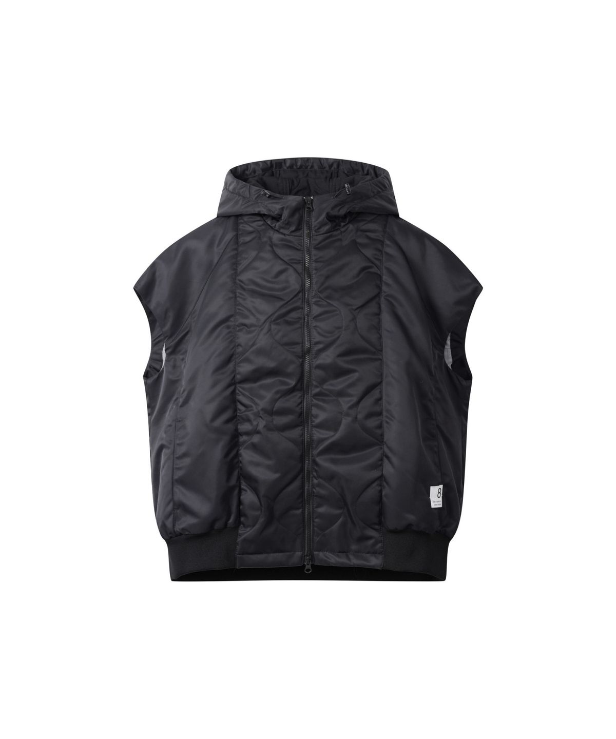 래코드(RECODE) Drop Shoulder Bomber Vest _RQUAS25508BKX
