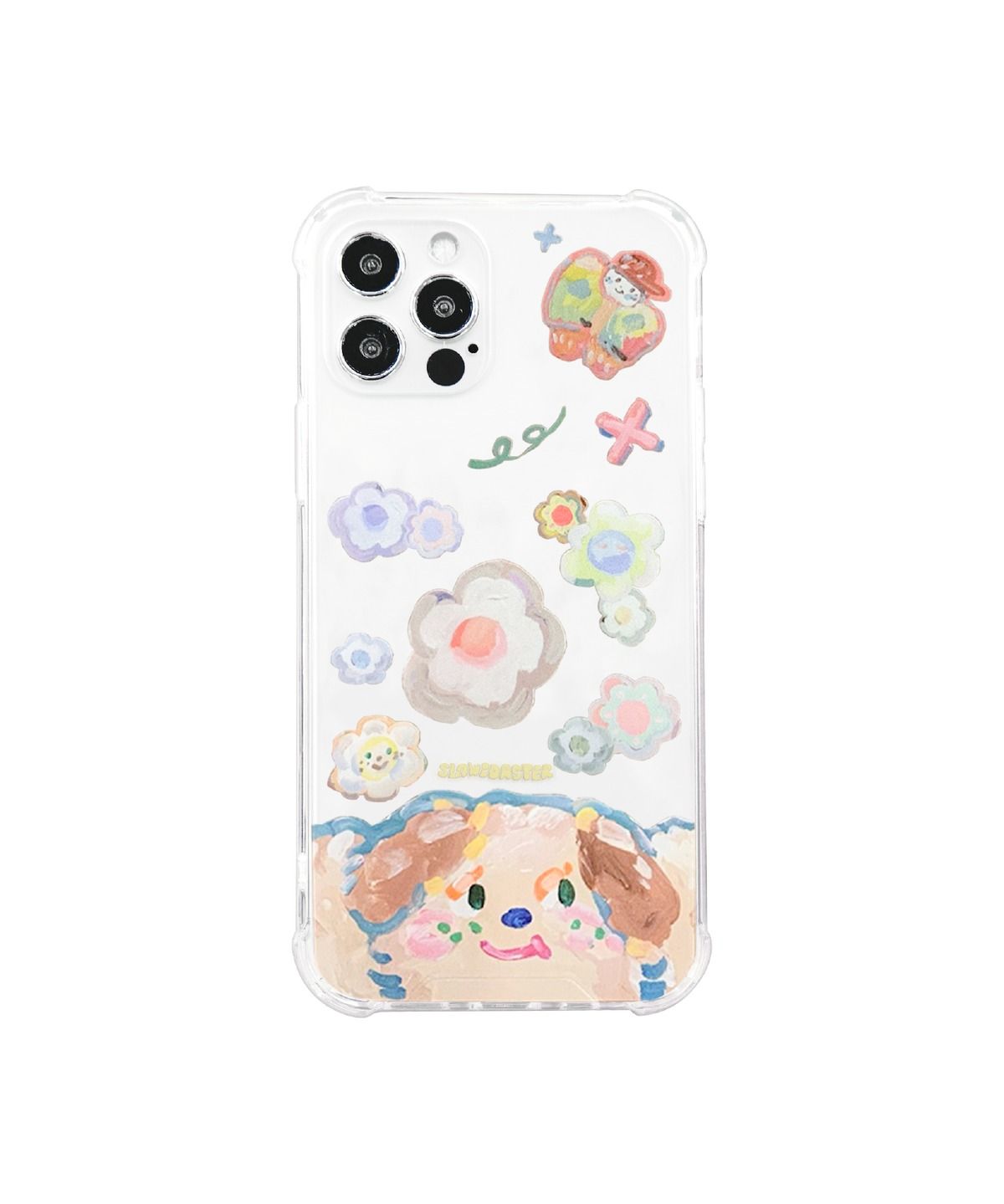 슬로코스터(SLOWCOASTER) SLCO CATCH FLOWER DOG PHONECASE iphone 14