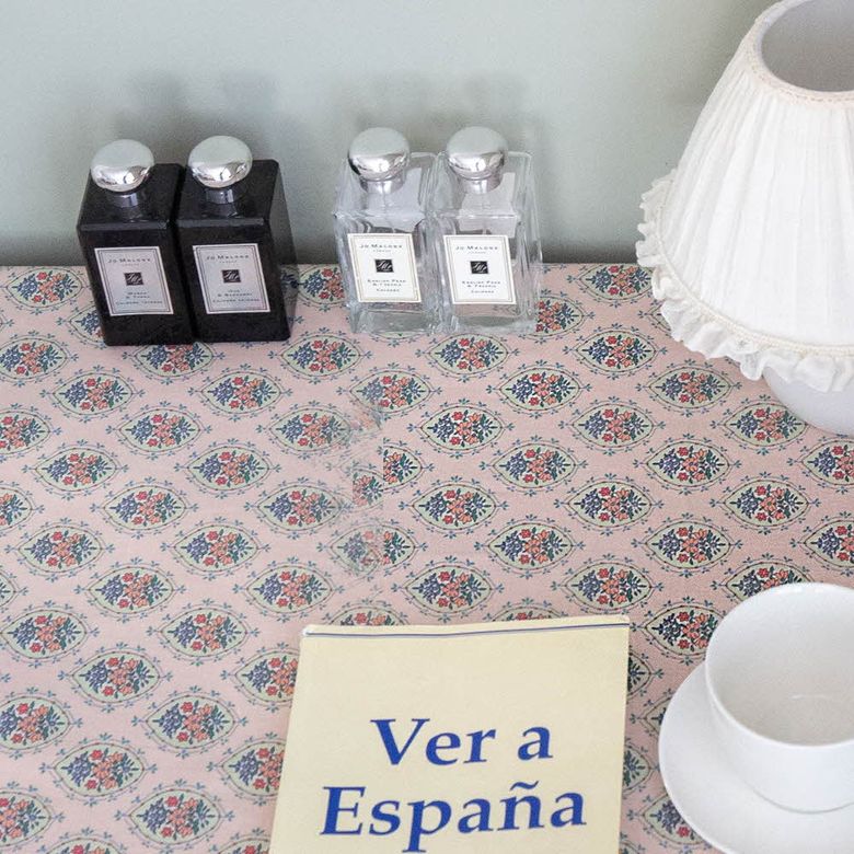 Vintage hand block table cloth - Hugo
