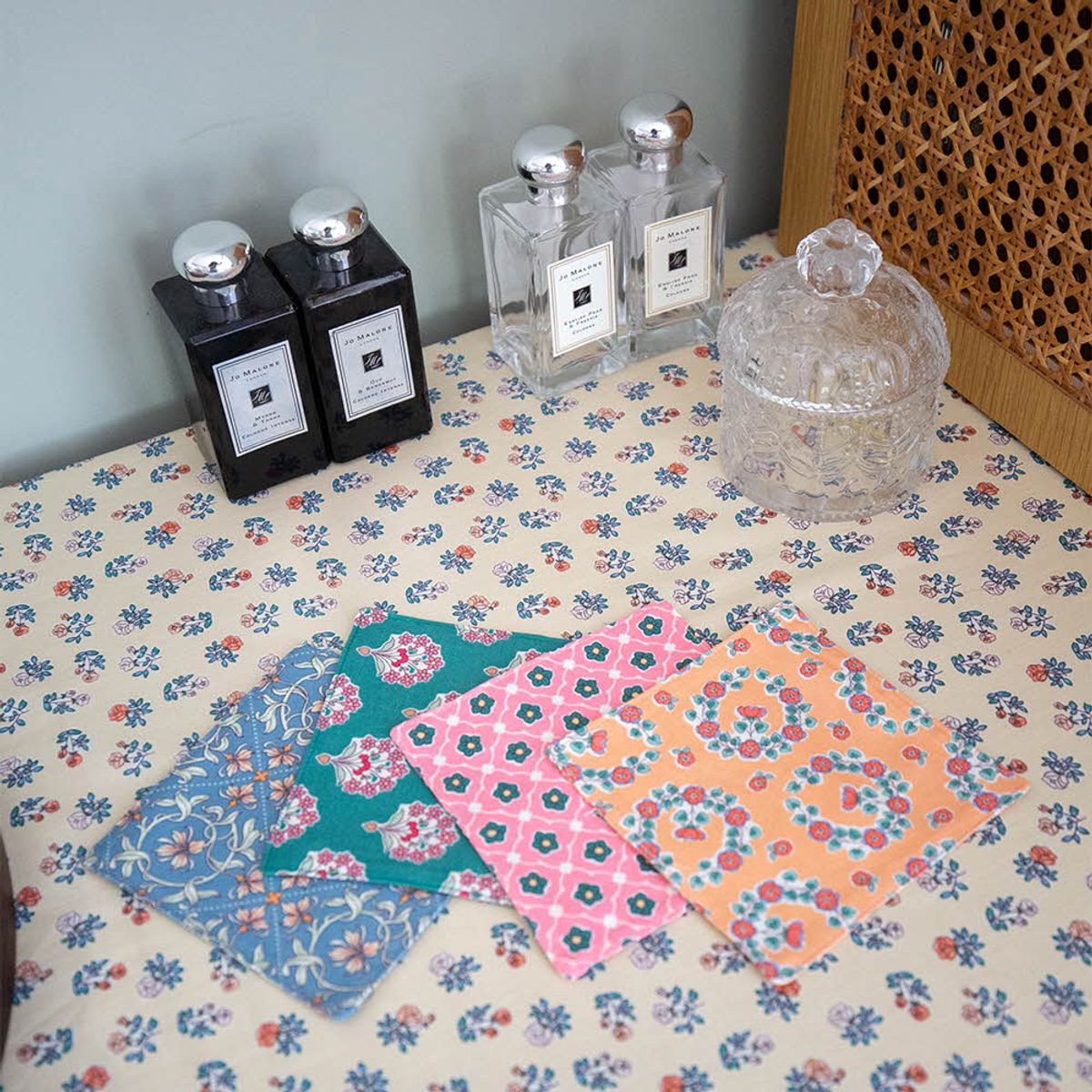 쿠션이야기(CUSHIONSTORY) Vintage hand block table cloth - Ramon
