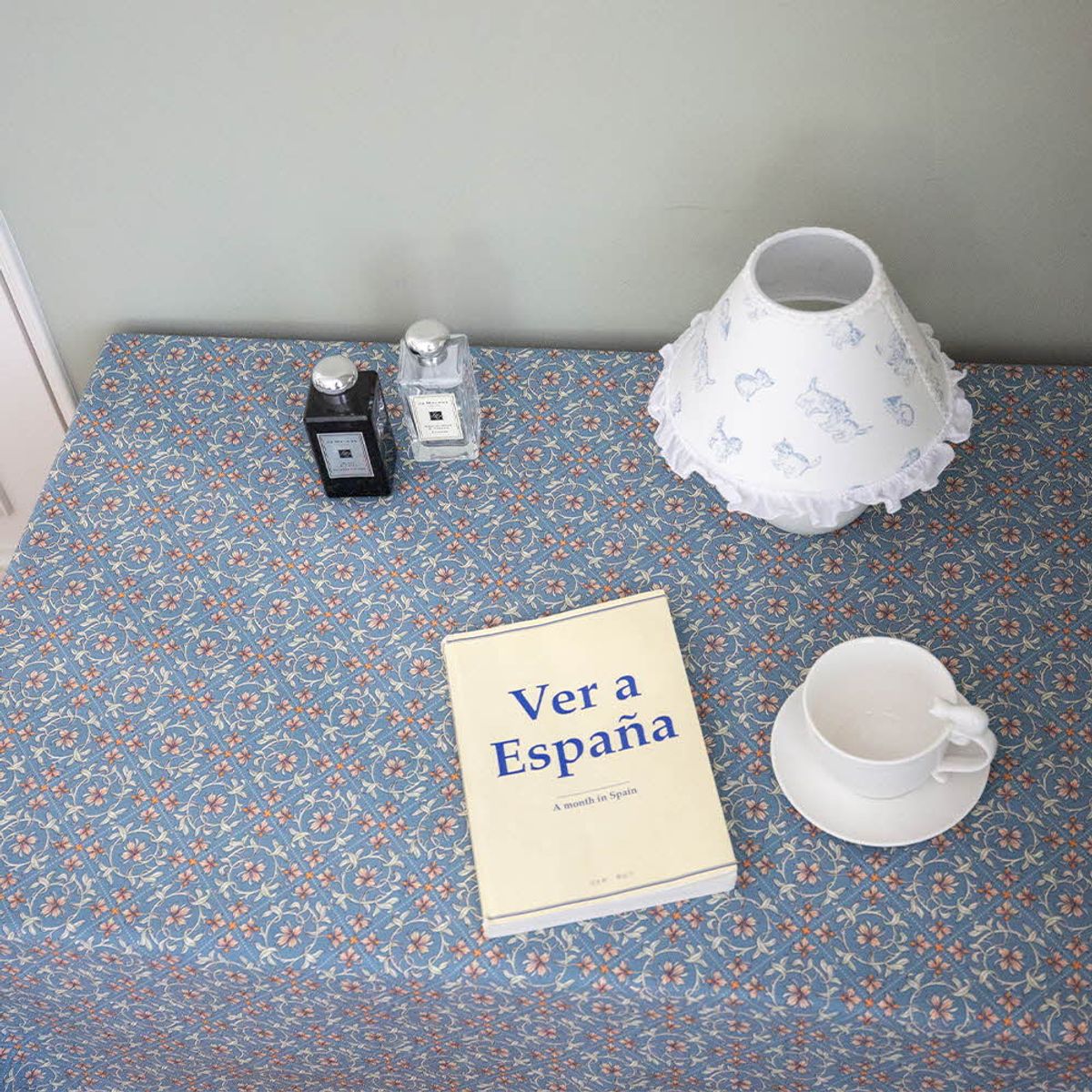 쿠션이야기(CUSHIONSTORY) Vintage hand block table cloth - Theo