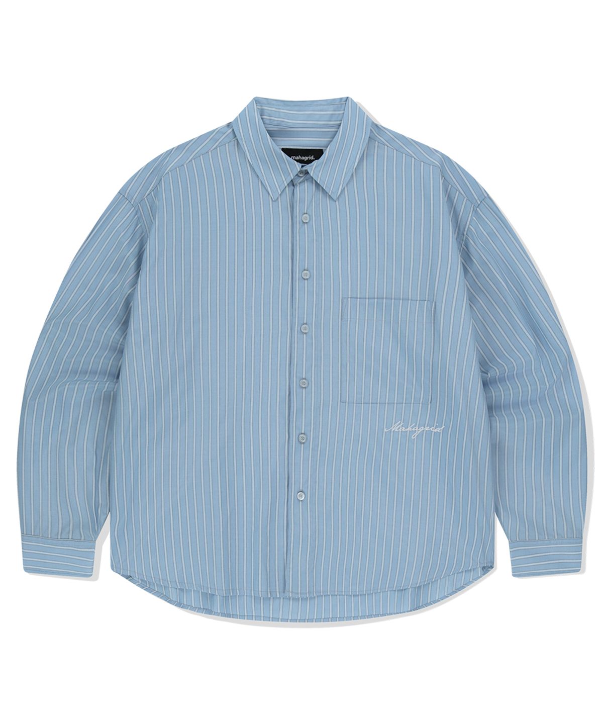 마하그리드(MAHAGRID) COMFORT STRIPE SHIRT SKYBLUE(MG2FSMW320A)