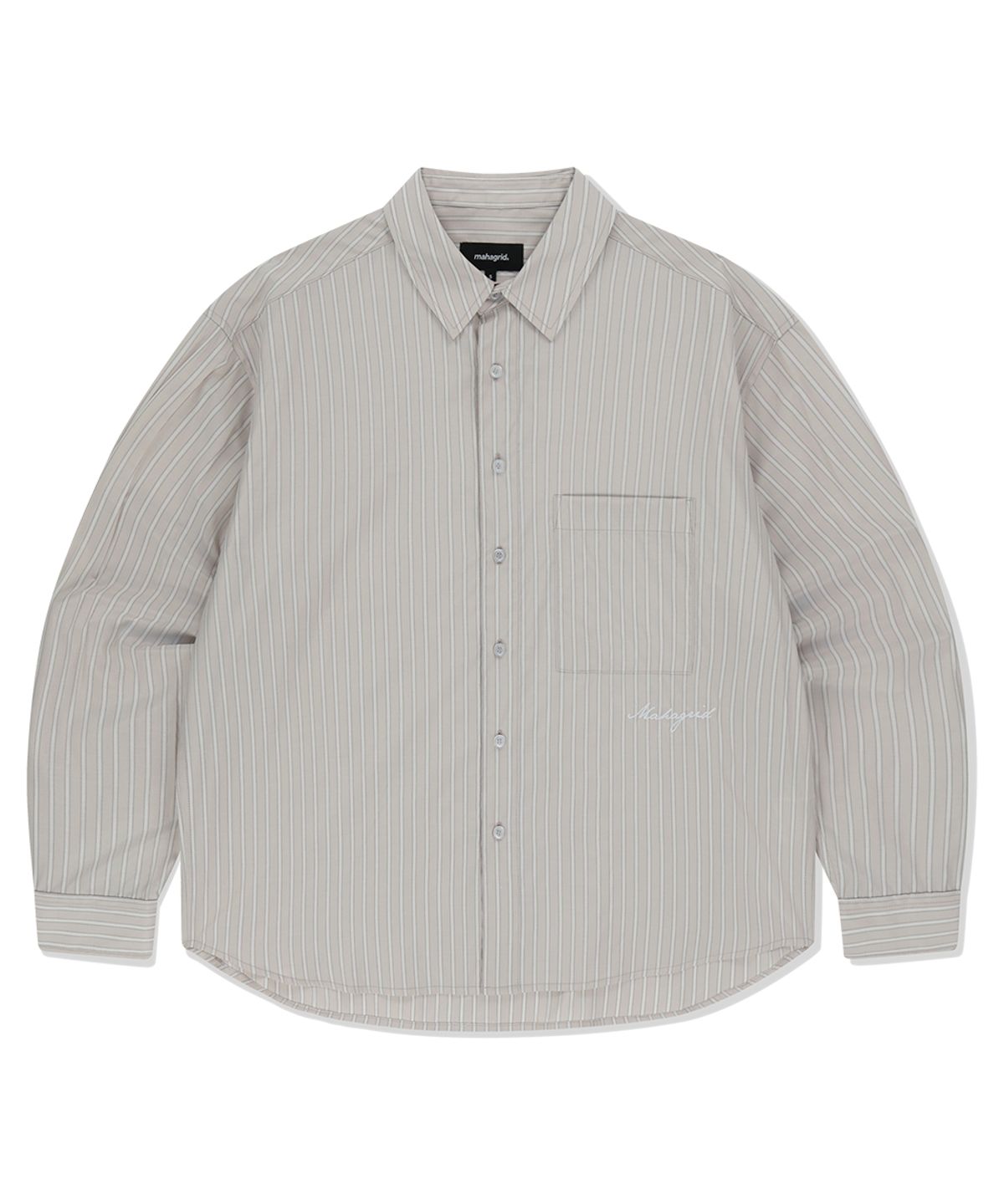 마하그리드(MAHAGRID) COMFORT STRIPE SHIRT BEIGE(MG2FSMW320A)