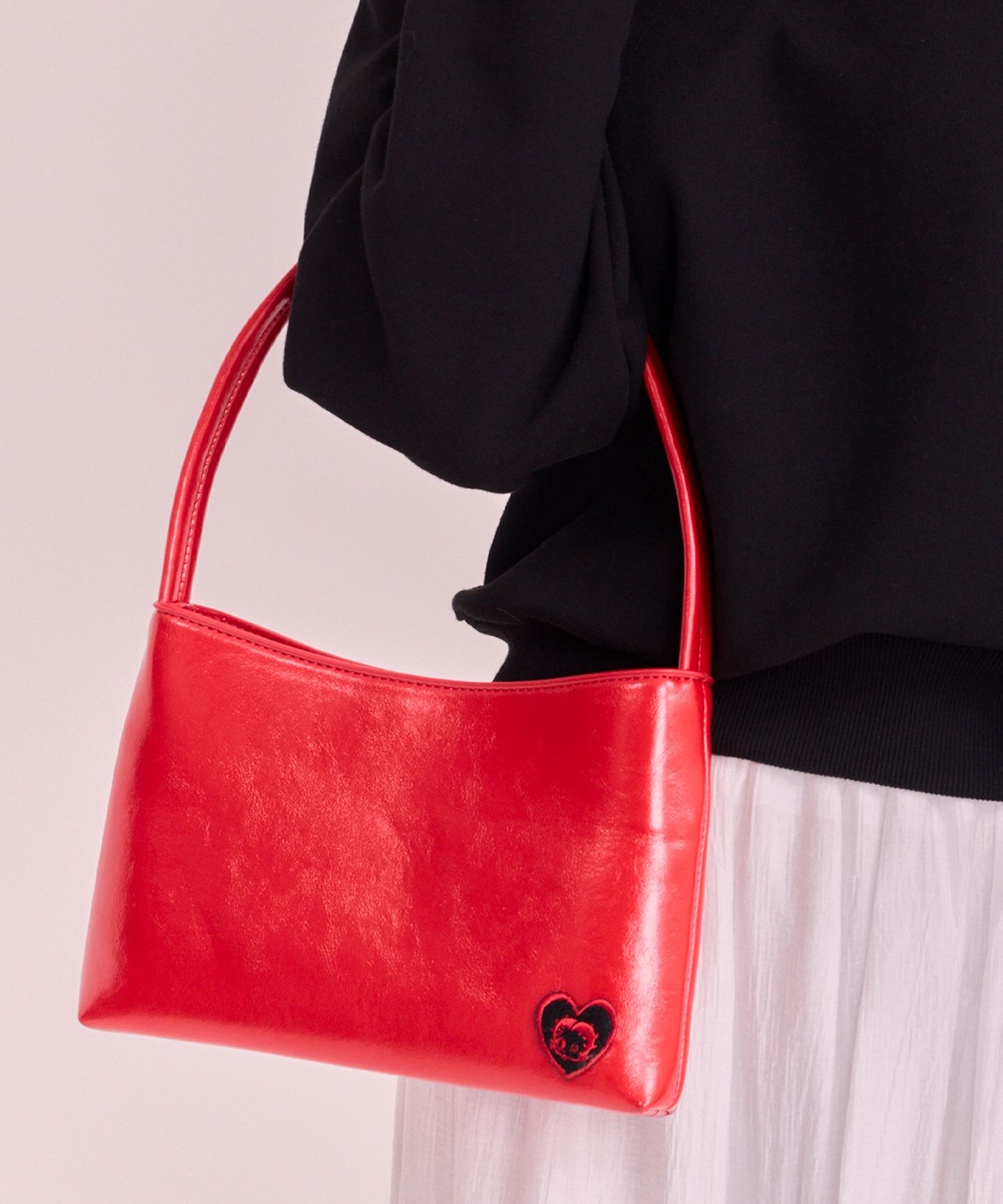 [ULKIN CANVAS]Bettyboop Padded Buckle Mini Shoulder Bag _2色 MUSINSA | ULKIN CANVAS Betty Boop Buckle Pocket Cross